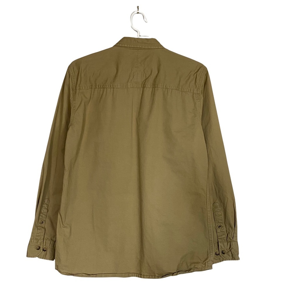 Steel & Jelly Men's Tan Button Down Khaki Shirt - Picture 3 of 11